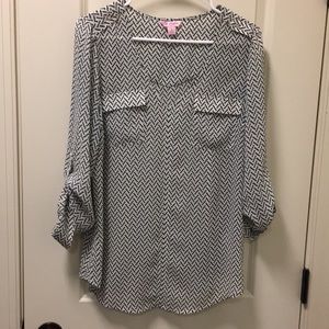 Black and white tunic